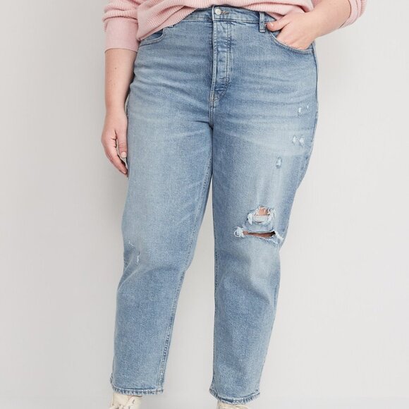 Old Navy Denim - Old Navy Extra High-Rise Button-Fly Boyfriend Jeans - 16 Tall 16L